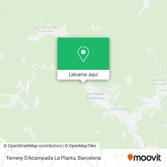 Mapa Terreny D'Acampada La Planta