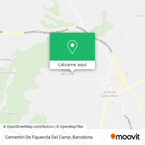 Mapa Cementiri De Figuerola Del Camp