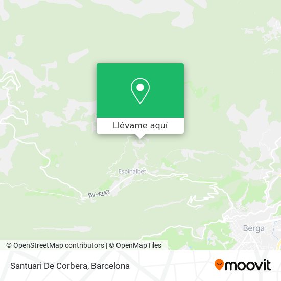 Mapa Santuari De Corbera