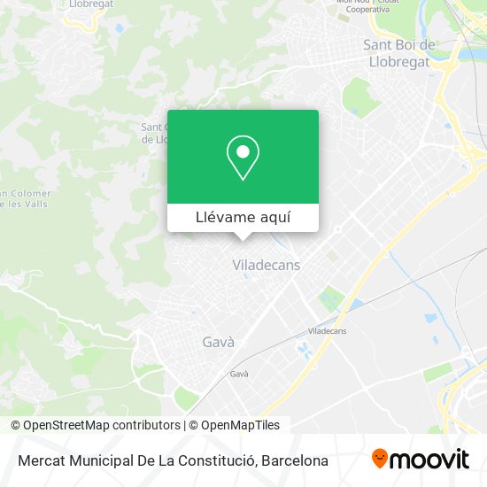 Mapa Mercat Municipal De La Constitució