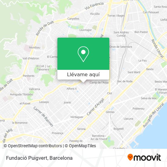 Mapa Fundació Puigvert