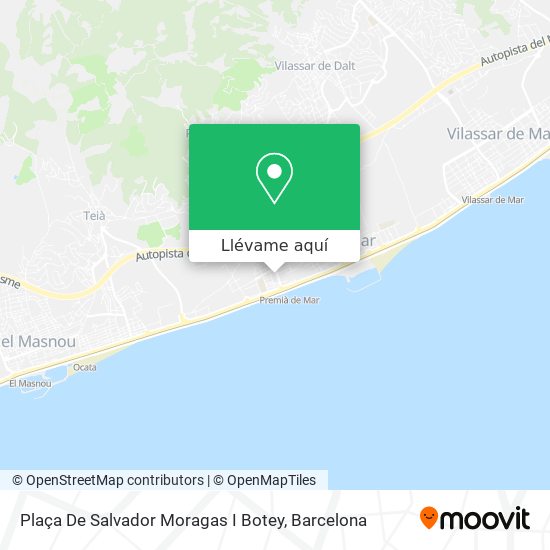 Mapa Plaça De Salvador Moragas I Botey