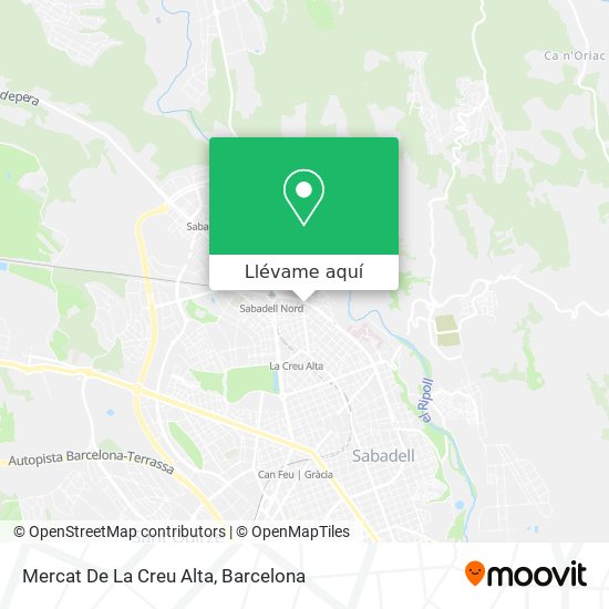 Mapa Mercat De La Creu Alta