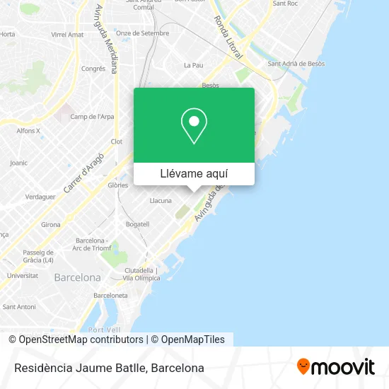 Mapa Residència Jaume Batlle