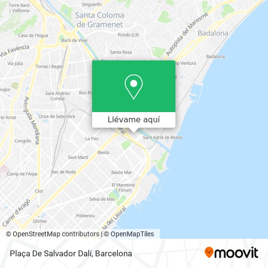 Mapa Plaça De Salvador Dalí