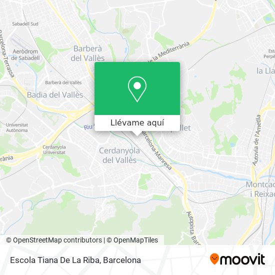 Mapa Escola Tiana De La Riba