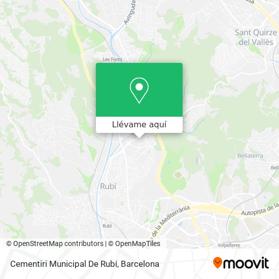 Mapa Cementiri Municipal De Rubí