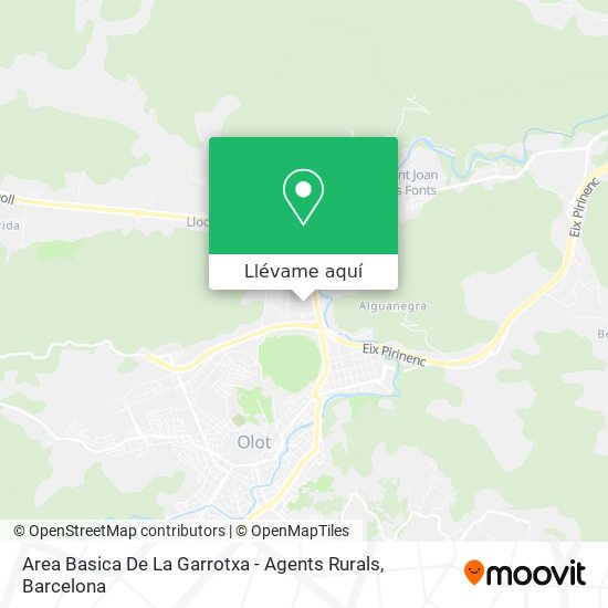 Mapa Area Basica De La Garrotxa - Agents Rurals