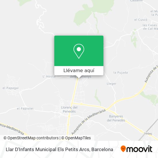 Mapa Llar D'Infants Municipal Els Petits Arcs