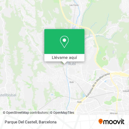 Mapa Parque Del Castell