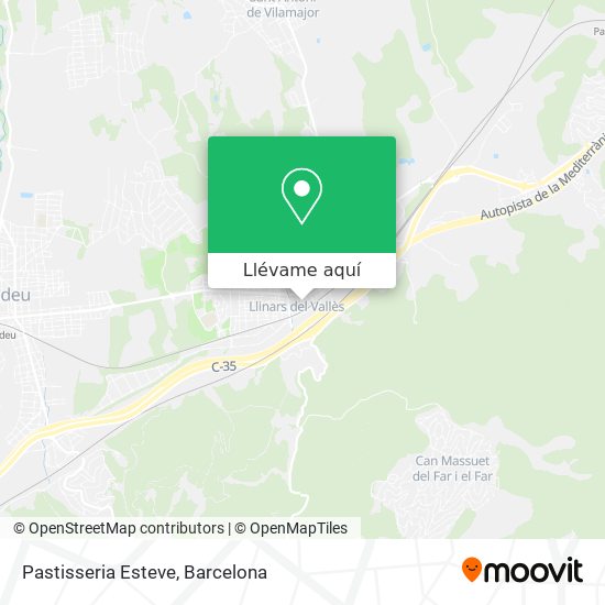 Mapa Pastisseria Esteve