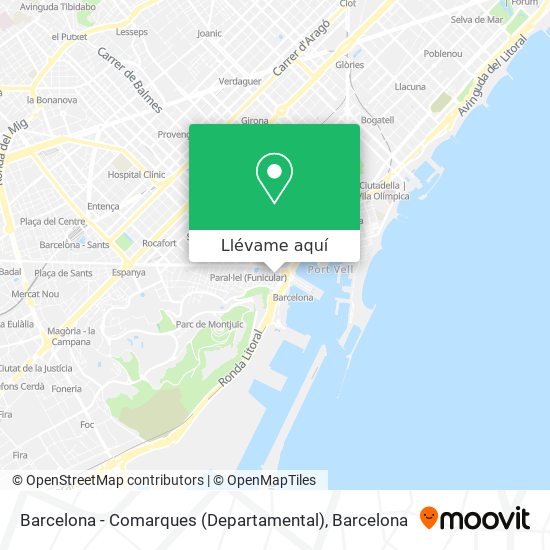 Mapa Barcelona - Comarques (Departamental)