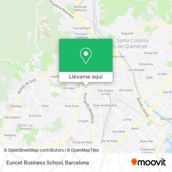 Mapa Euncet Business School