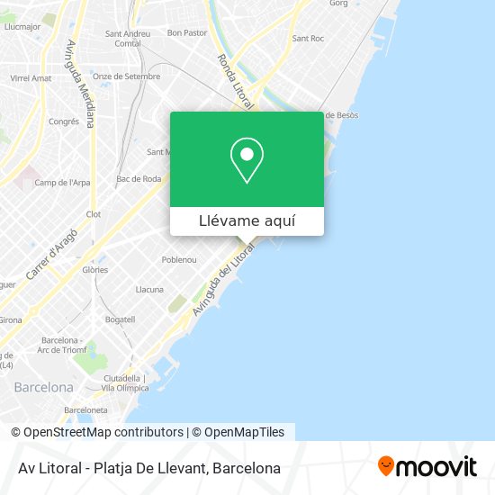 Mapa Av Litoral - Platja De Llevant