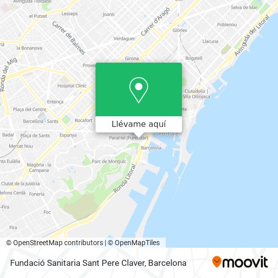 Mapa Fundació Sanitaria Sant Pere Claver