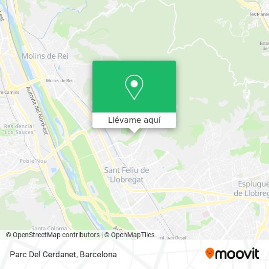 Mapa Parc Del Cerdanet