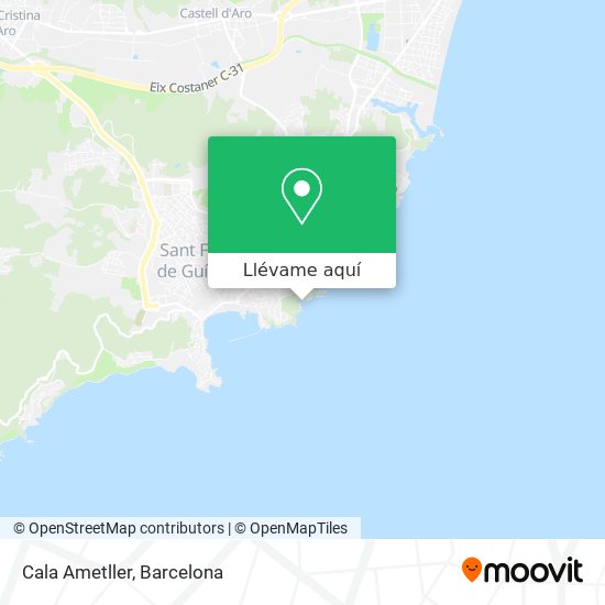 Mapa Cala Ametller