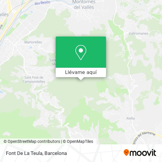 Mapa Font De La Teula