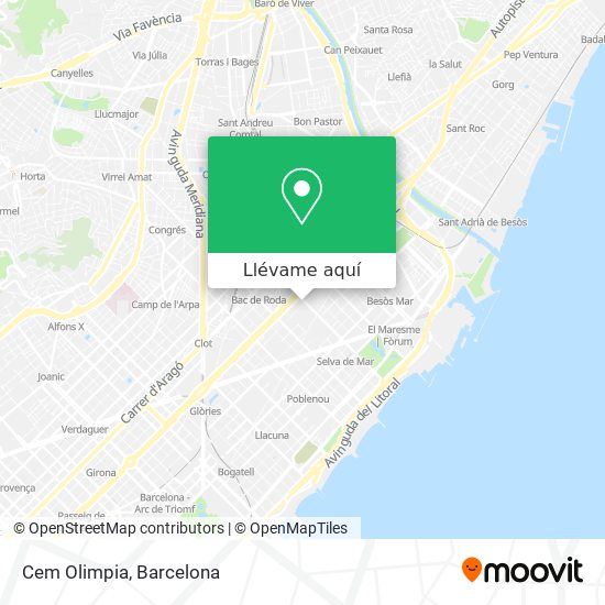 Mapa Cem Olimpia