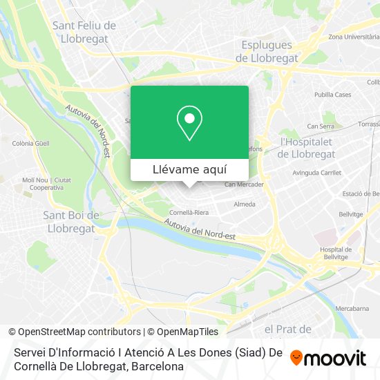 Mapa Servei D'Informació I Atenció A Les Dones (Siad) De Cornellà De Llobregat