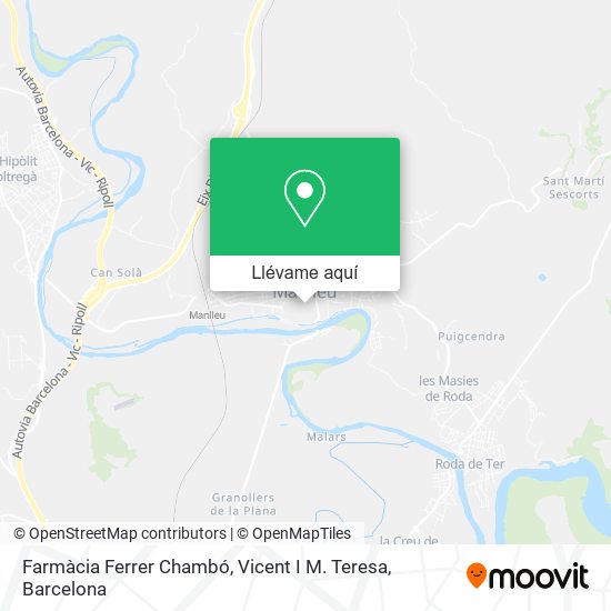 Mapa Farmàcia Ferrer Chambó, Vicent I M. Teresa