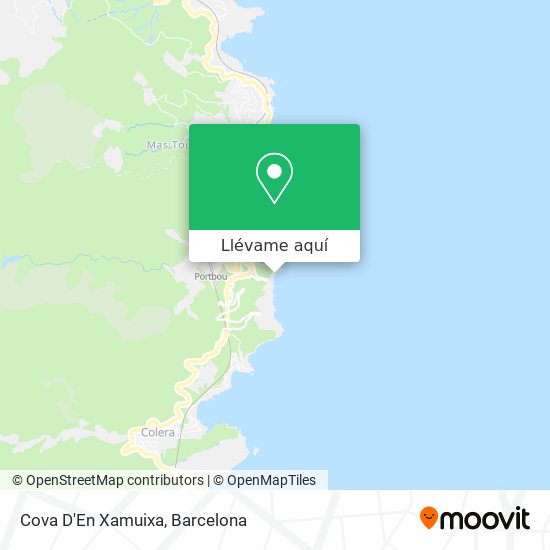 Mapa Cova D'En Xamuixa