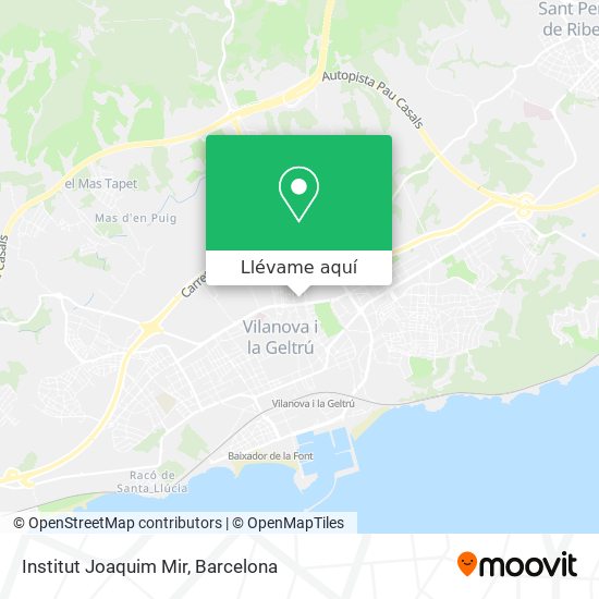 Mapa Institut Joaquim Mir