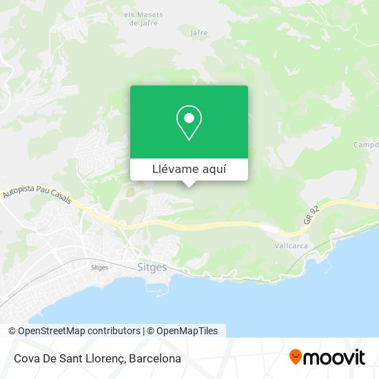 Mapa Cova De Sant Llorenç