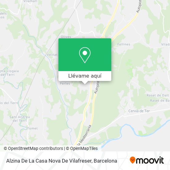 Mapa Alzina De La Casa Nova De Vilafreser