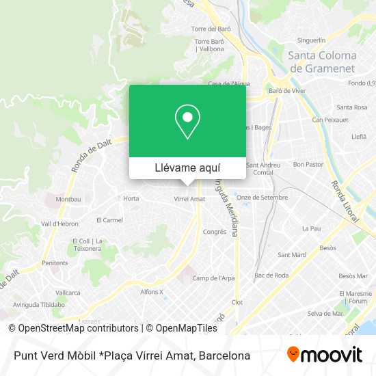 Mapa Punt Verd Mòbil *Plaça Virrei Amat