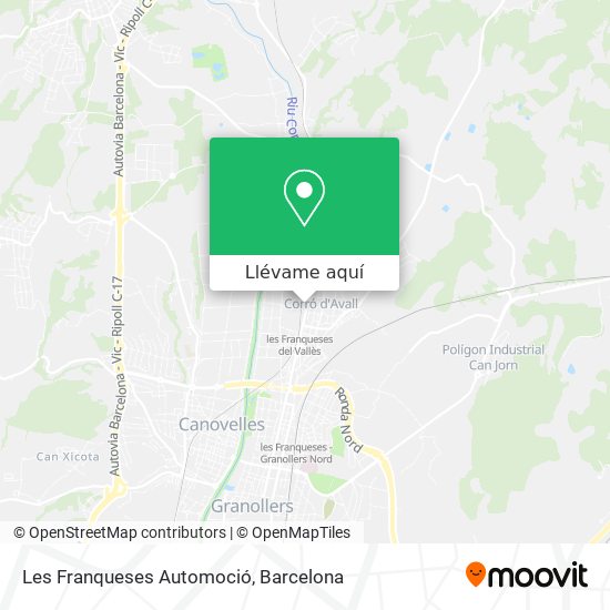 Mapa Les Franqueses Automoció