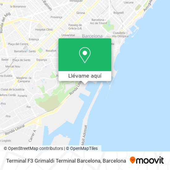 Mapa Terminal F3 Grimaldi Terminal Barcelona