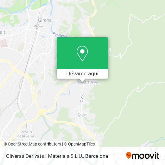 Mapa Oliveras Derivats I Materials S.L.U.