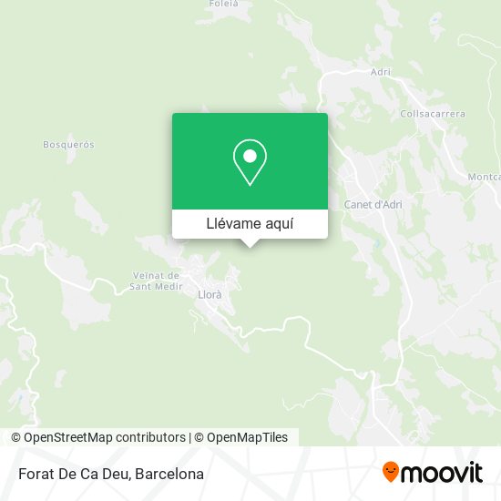 Mapa Forat De Ca Deu