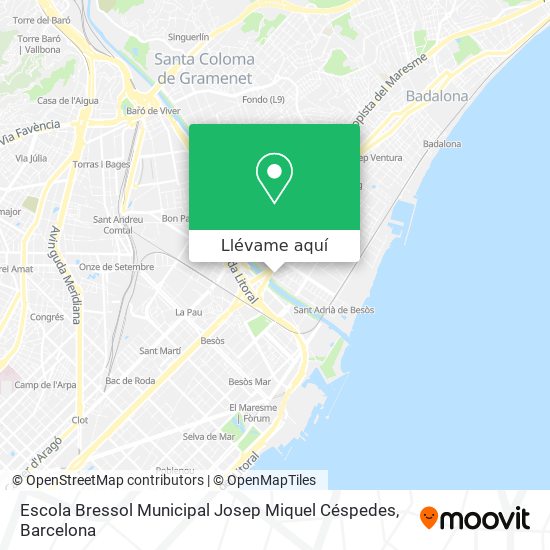 Mapa Escola Bressol Municipal Josep Miquel Céspedes