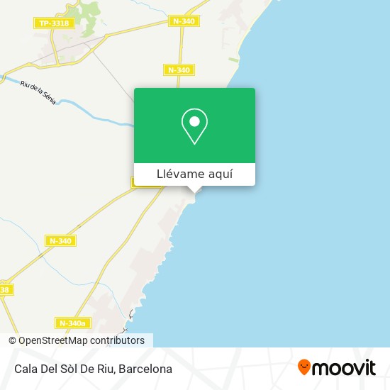 Mapa Cala Del Sòl De Riu