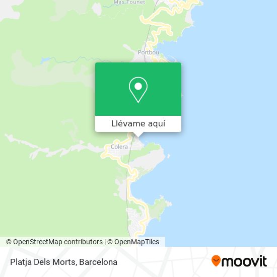 Mapa Platja Dels Morts