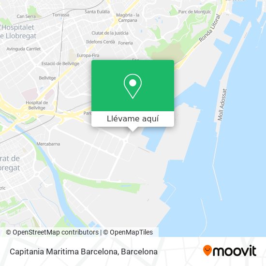 Mapa Capitania Maritima Barcelona