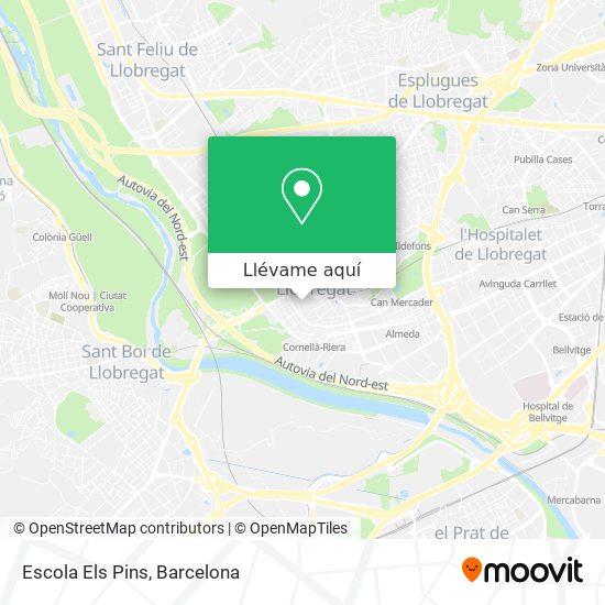 Mapa Escola Els Pins