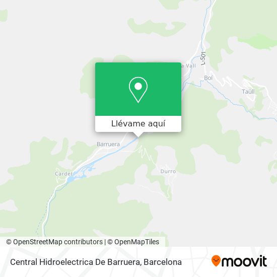 Mapa Central Hidroelectrica De Barruera