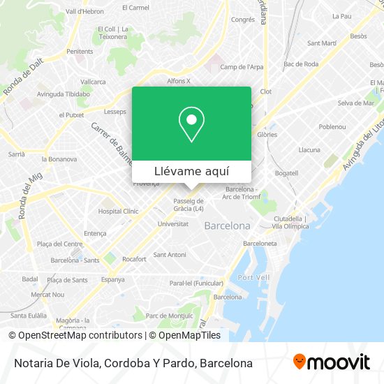 Mapa Notaria De Viola, Cordoba Y Pardo