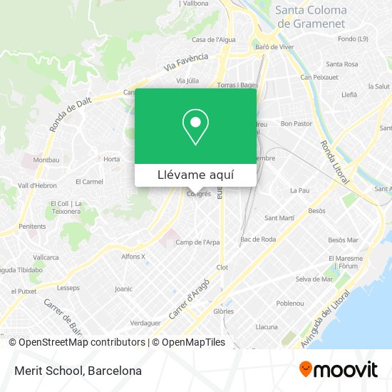 Mapa Merit School