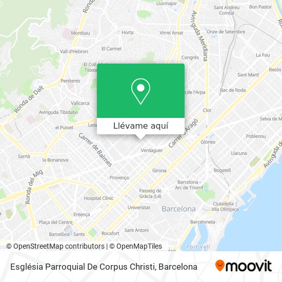 Mapa Església Parroquial De Corpus Christi