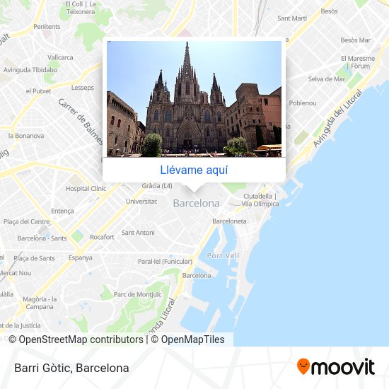 Mapa Barri Gòtic