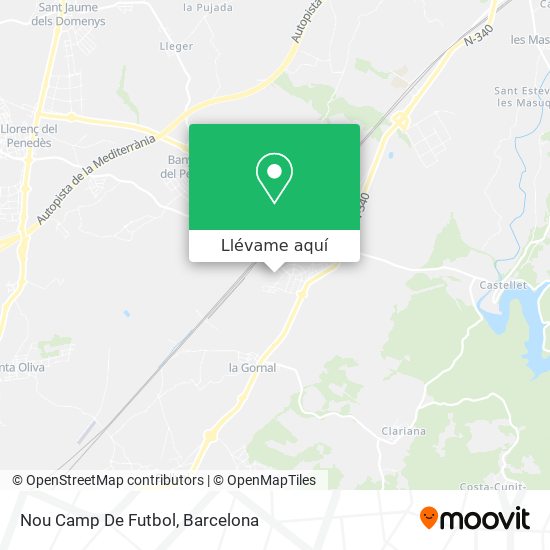 Mapa Nou Camp De Futbol