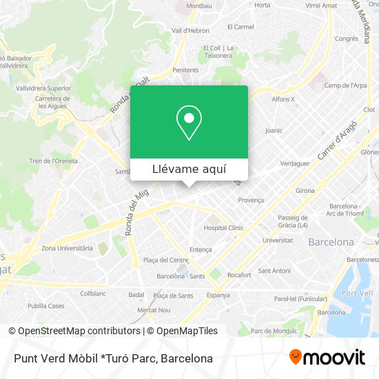 Mapa Punt Verd Mòbil *Turó Parc
