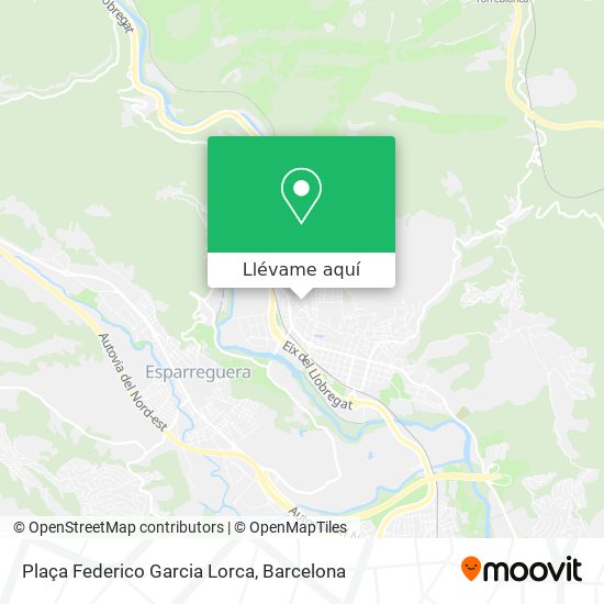 Mapa Plaça Federico Garcia Lorca