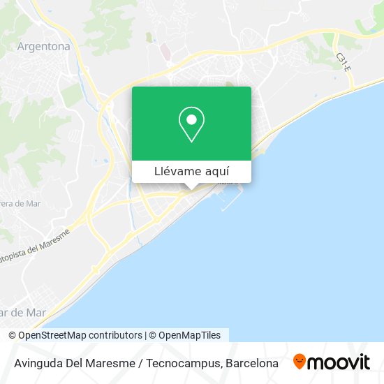 Mapa Avinguda Del Maresme / Tecnocampus