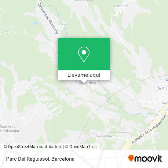 Mapa Parc Del Reguissol