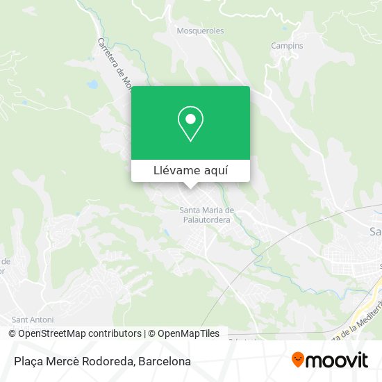 Mapa Plaça Mercè Rodoreda